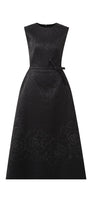 Ellen A-line Sleeveless Brocade Midi Dress - MEAN BLVD