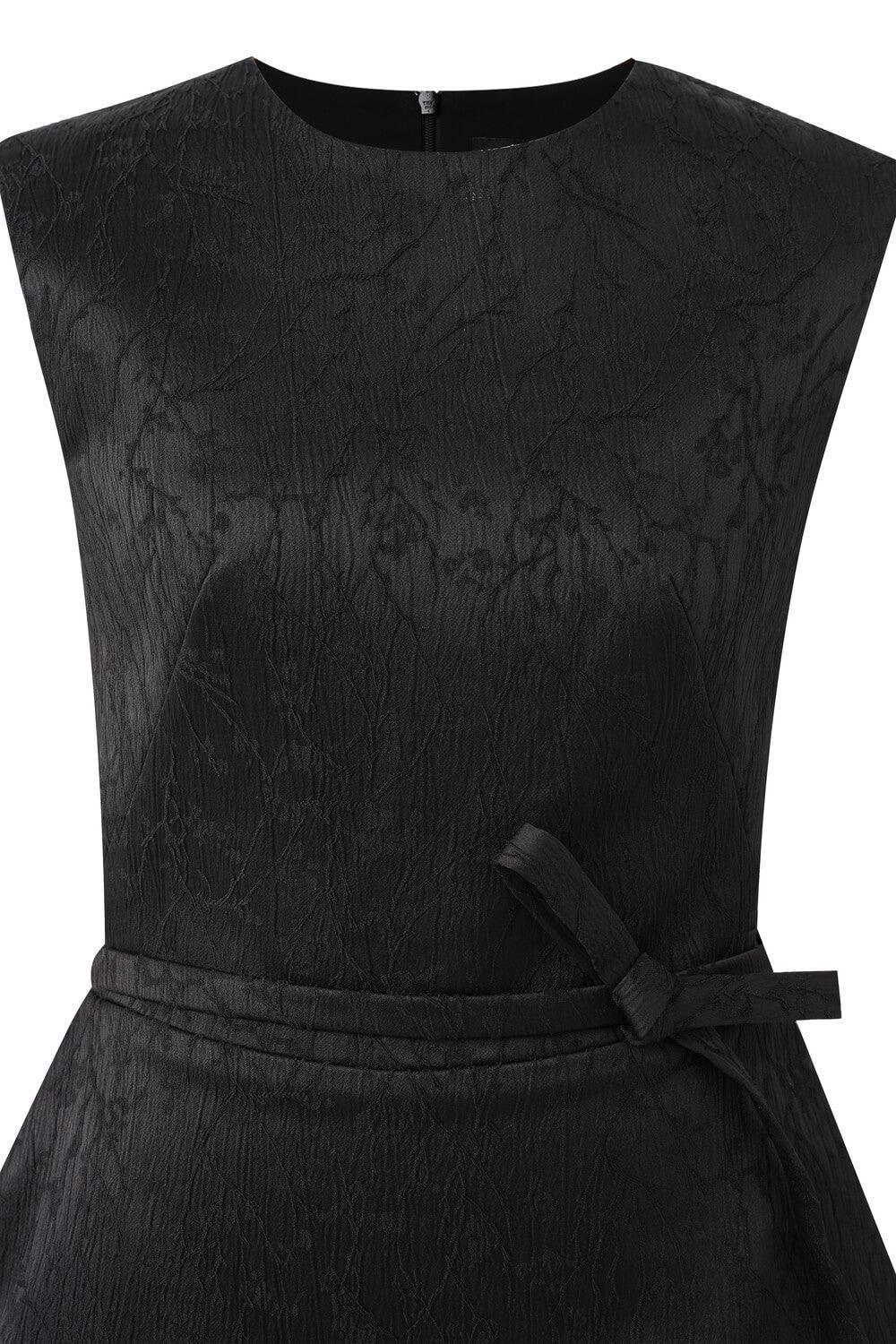 Ellen A-line Sleeveless Brocade Midi Dress - MEAN BLVD