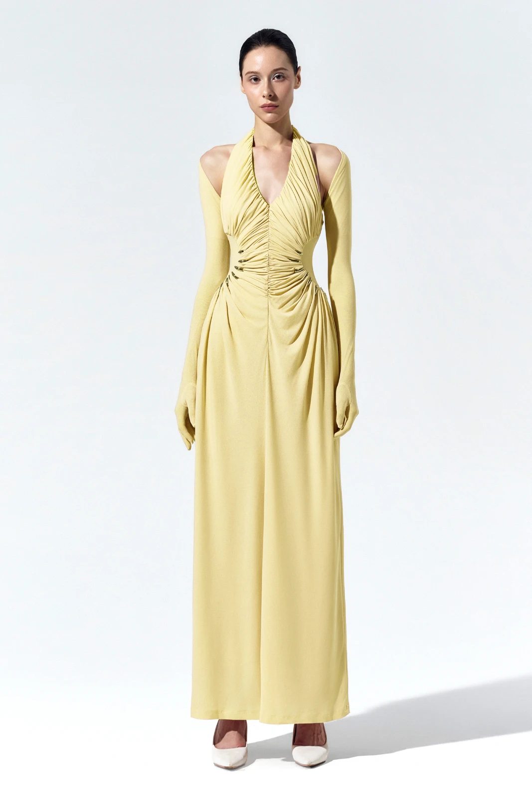 Elodie Ruched Bodice Maxi Dress - MEAN BLVD