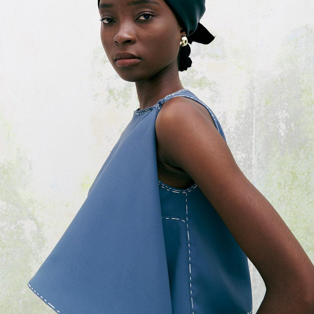 Elongated Bandana Crepe Scarf - MEAN BLVD