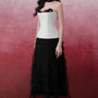 Elwyn Peplum Semi-Heart Neck Trerena Taffeta Top - MEAN BLVD