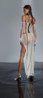 Ember Slit See-Through Lace Ankle Length Skirt - MEAN BLVD