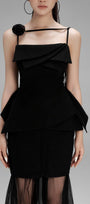 Emilia Peplum Strappy Polycotton Top - MEAN BLVD