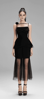Emilia Trumpet Pleated Polycotton Midi Skirt - MEAN BLVD