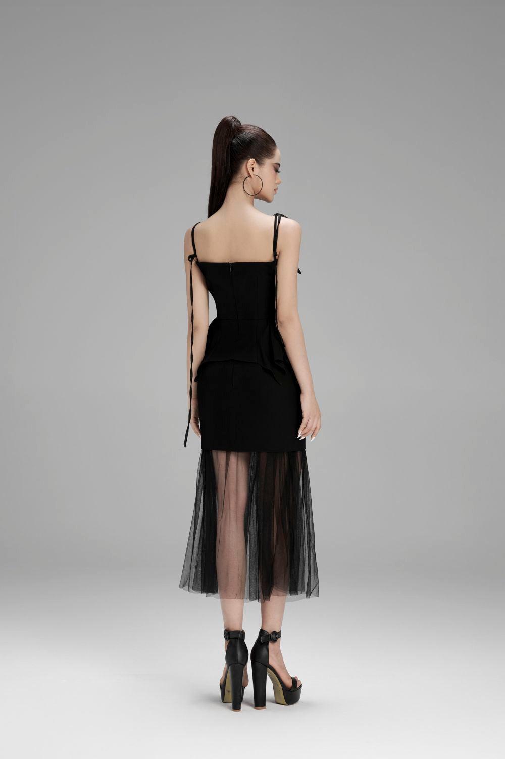 Emilia Trumpet Pleated Polycotton Midi Skirt - MEAN BLVD