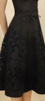 Émilie A-line Bow Tie Lace Midi Skirt - MEAN BLVD