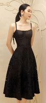 Émilie A-line Bow Tie Lace Midi Skirt - MEAN BLVD