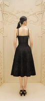Émilie A-line Bow Tie Lace Midi Skirt - MEAN BLVD