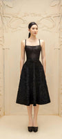 Émilie A-line Bow Tie Lace Midi Skirt - MEAN BLVD
