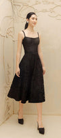 Émilie A-line Bow Tie Lace Midi Skirt - MEAN BLVD