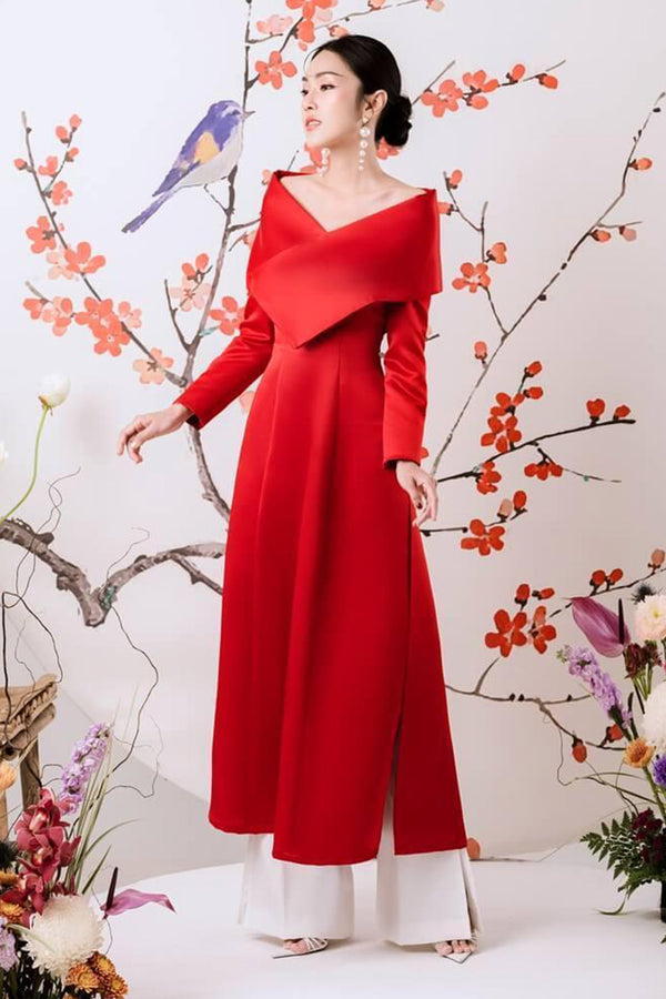 Emily Long Sleeves Ao Dai