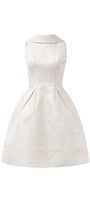Emma A-line Sleeveless Jacquard Mini Dress - MEAN BLVD
