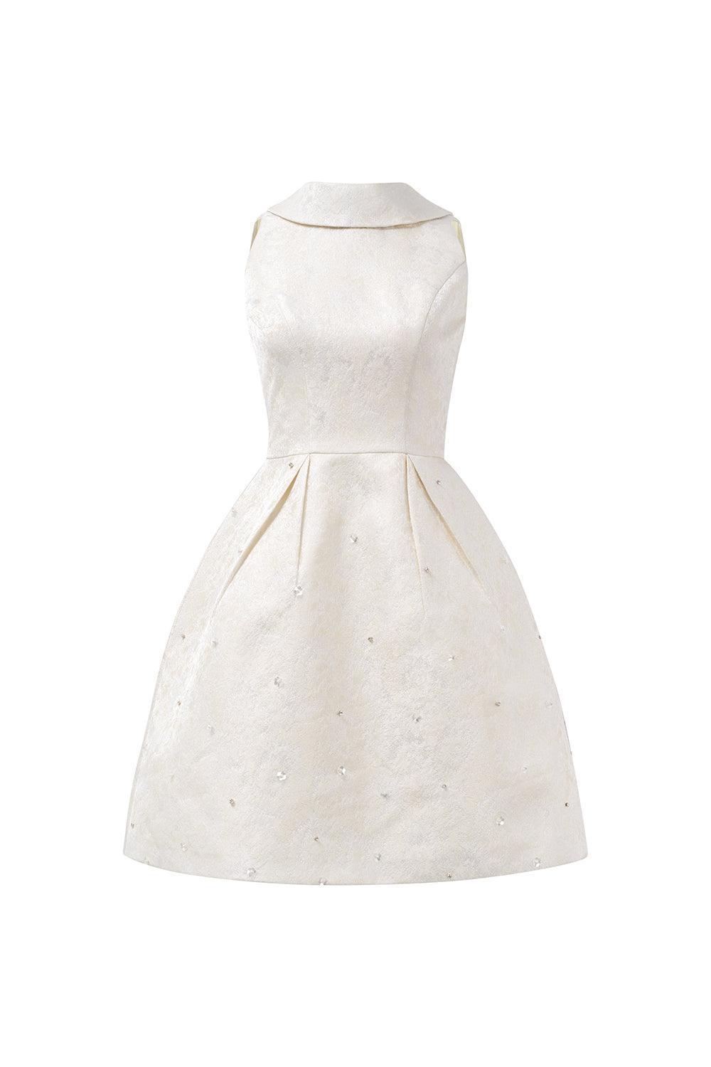 Emma A-line Sleeveless Jacquard Mini Dress - MEAN BLVD