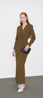 Emma Sheath V-Neck Polycotton Maxi Dress - MEAN BLVD