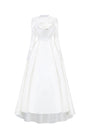 Emmalyn A-line Round Neck Taffeta Silk Floor Length Dress - MEAN BLVD