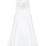 Emmalyn A-line Round Neck Taffeta Silk Floor Length Dress - MEAN BLVD