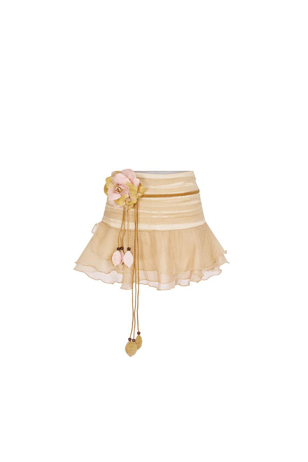 Emmitt Drop Waist Layered Organza Voile Mini Skirt - MEAN BLVD