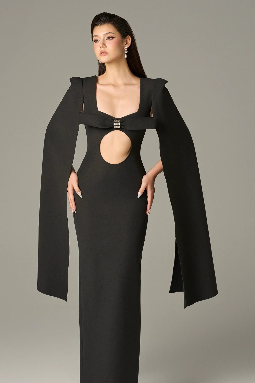 Empowering Cutout Maxi Dress - MEAN BLVD