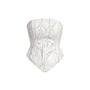 Epiphani Bodycon Straight Across Neck Cotton Polyester Corset - MEAN BLVD