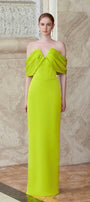 Equinox Sheath Off-Shoulder Silk Floor Length Dress - MEAN BLVD