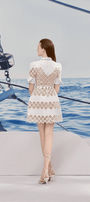 Erica A-line Leg Of Mutton Sleeved Lace Mini Dress - MEAN BLVD