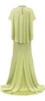 Espino Mermaid Asymmetric Poly Silk Floor Length Dress - MEAN BLVD