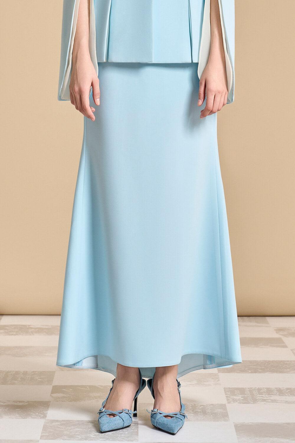 Esteban A-line Asymmetric Polyester Ankle Length Skirt - MEAN BLVD