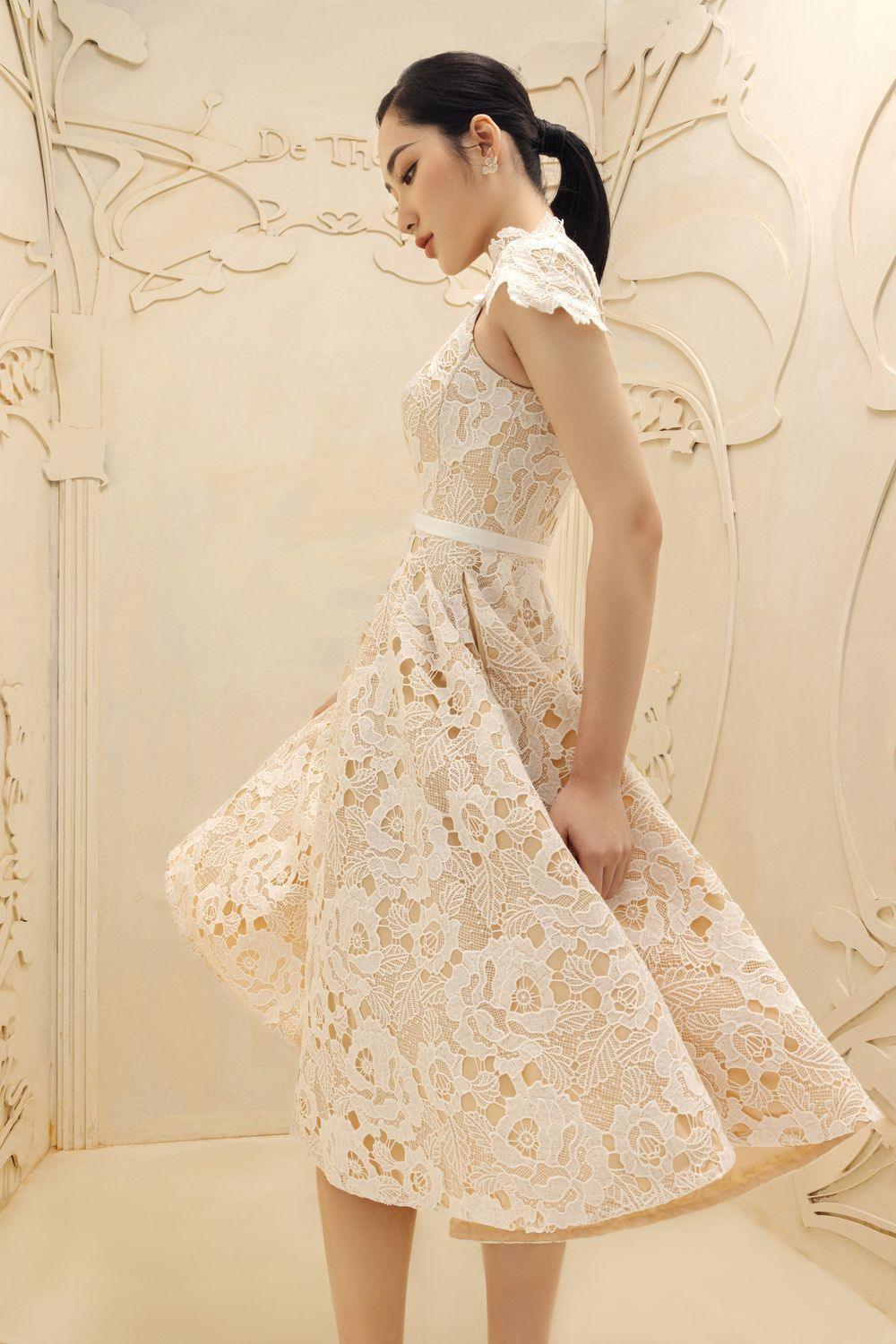 Estella.K　Nora Lace Trim Dress ほしのあきさん着用 Estella.K Nora Lace Trim Dress