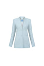 Esther A-line Lapelless Crepe Blazer - MEAN BLVD