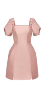 Esther A-line Puffy Sleeved Taffeta Mini Dress - MEAN BLVD
