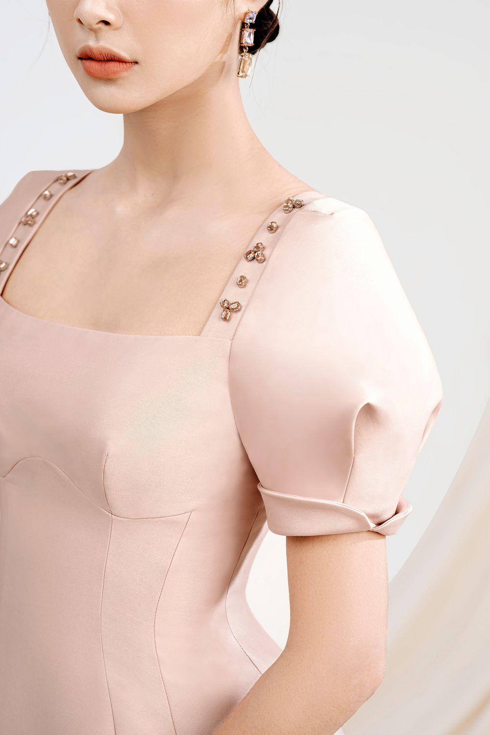Esther A-line Puffy Sleeved Taffeta Mini Dress - MEAN BLVD