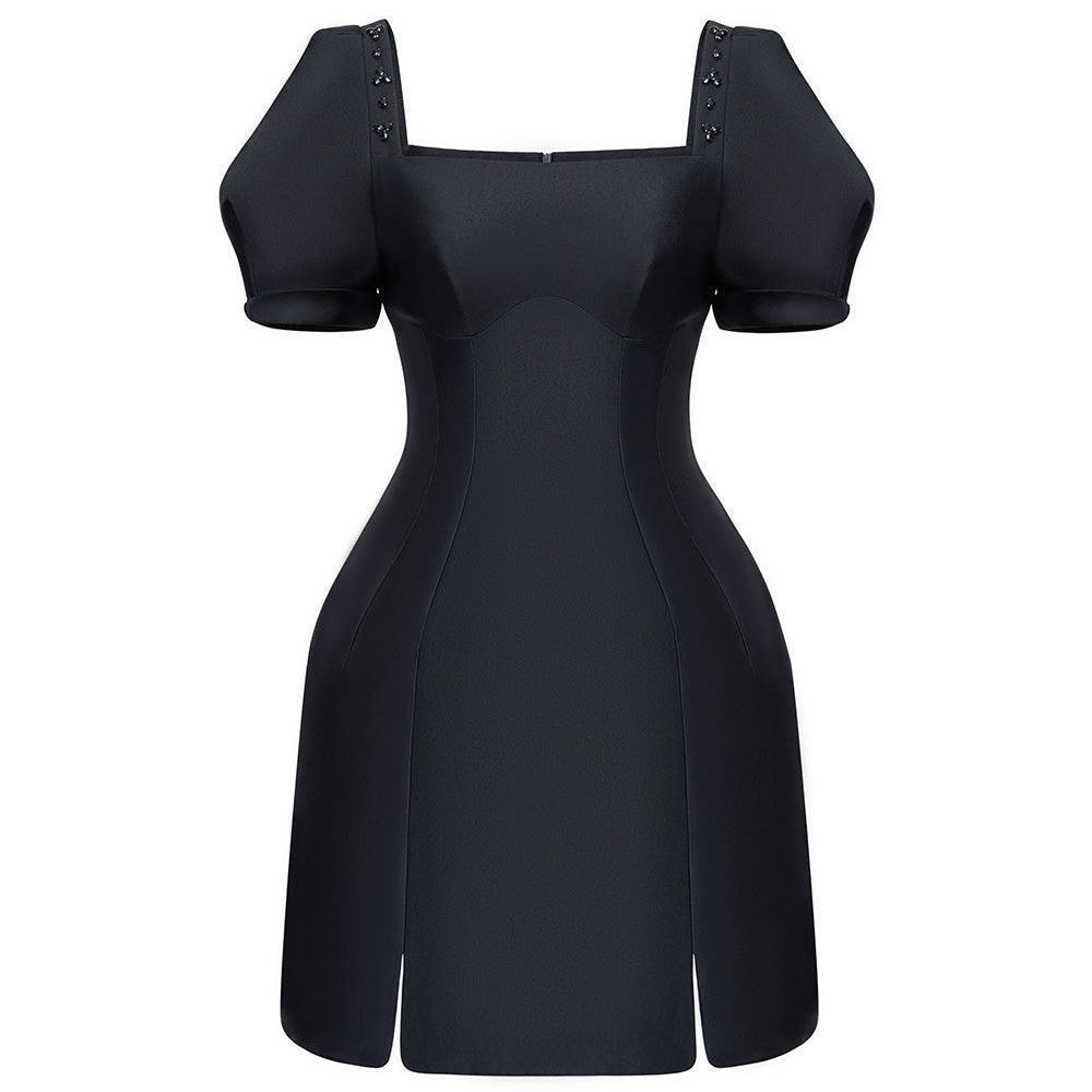 Esther A-line Puffy Sleeved Taffeta Mini Dress - MEAN BLVD