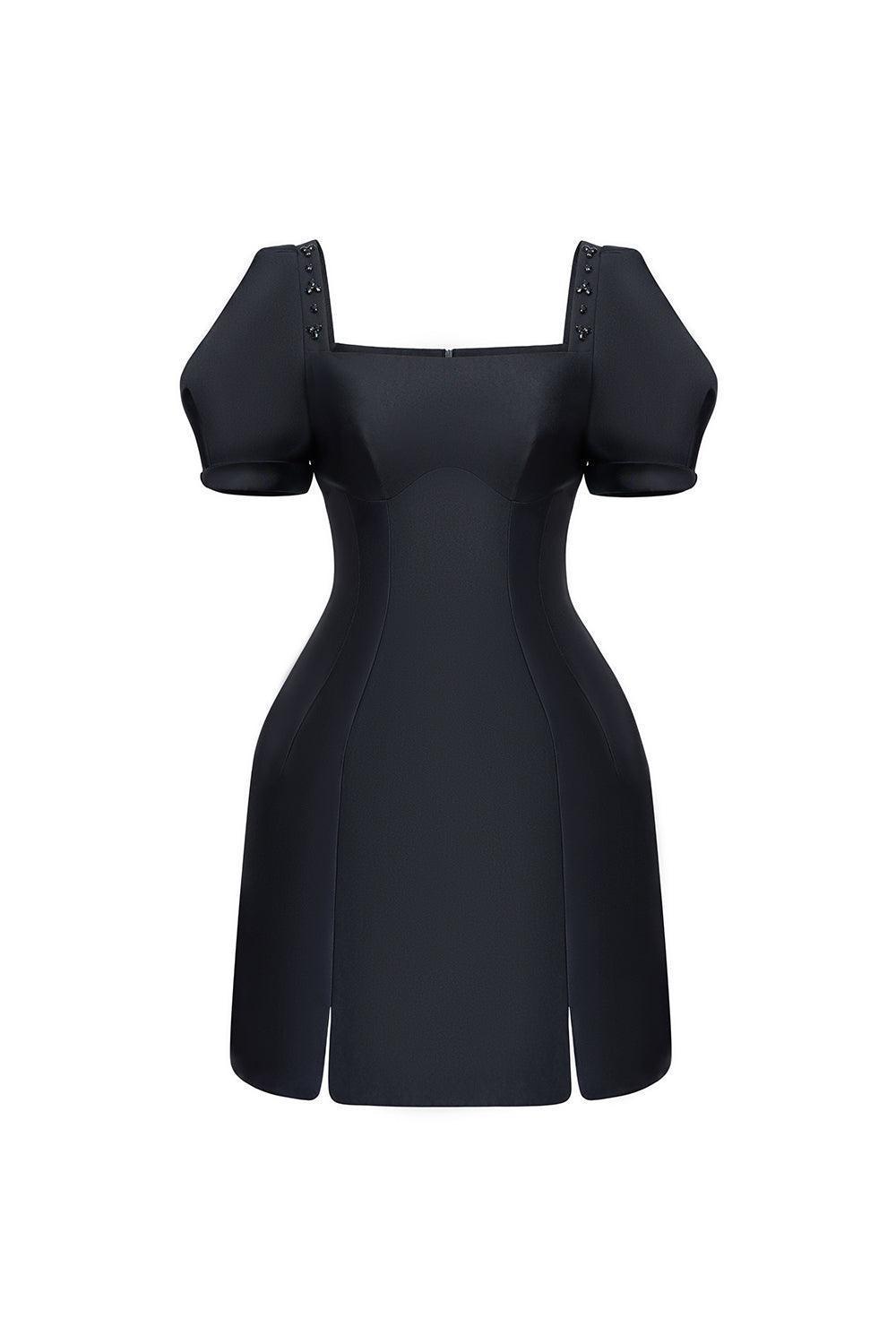 Esther A-line Puffy Sleeved Taffeta Mini Dress - MEAN BLVD