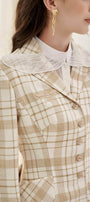 Esther Adele Fit and Flare Notch Lapel Linen Jacket - MEAN BLVD