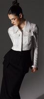 Ethereal Sheath Layered Wool Cotton Ankle Length Skirt - MEAN BLVD