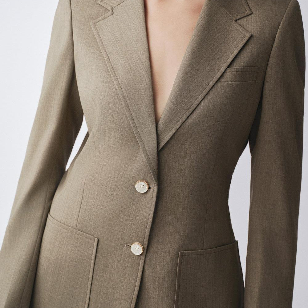 Euphony Straight Patch Pocket Poly Wool Blazer - MEAN BLVD