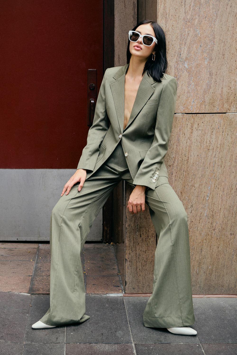 Euphony Straight Patch Pocket Poly Wool Blazer - MEAN BLVD