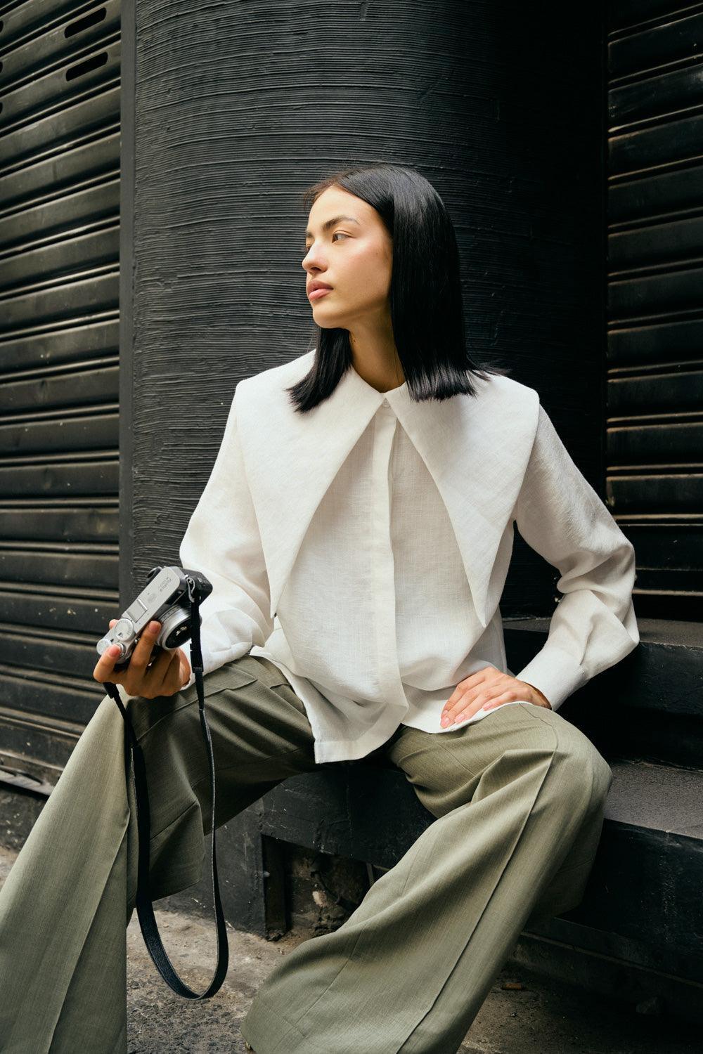 Euphony Straight Ribbed Poly Wool Floor Length Pants - MEAN BLVD