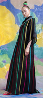 Evander Straight V-Neck Organza Floor Length Dress - MEAN BLVD