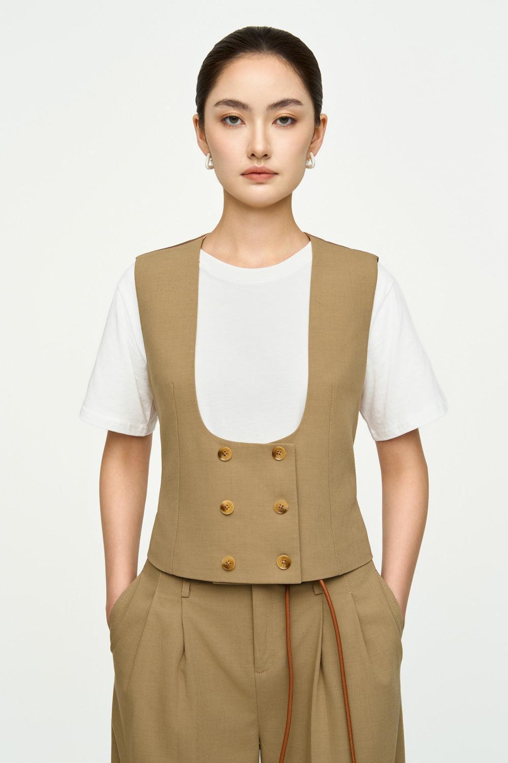 Evelyn Straight Short Sleeved Cotton Top - MEAN BLVD