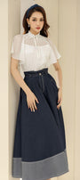 Évora Straight Flutter Sleeved Cotton Viscose Top - MEAN BLVD