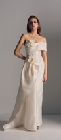 Molly Asymmetric One Shoulder Draped Maxi Dress 3