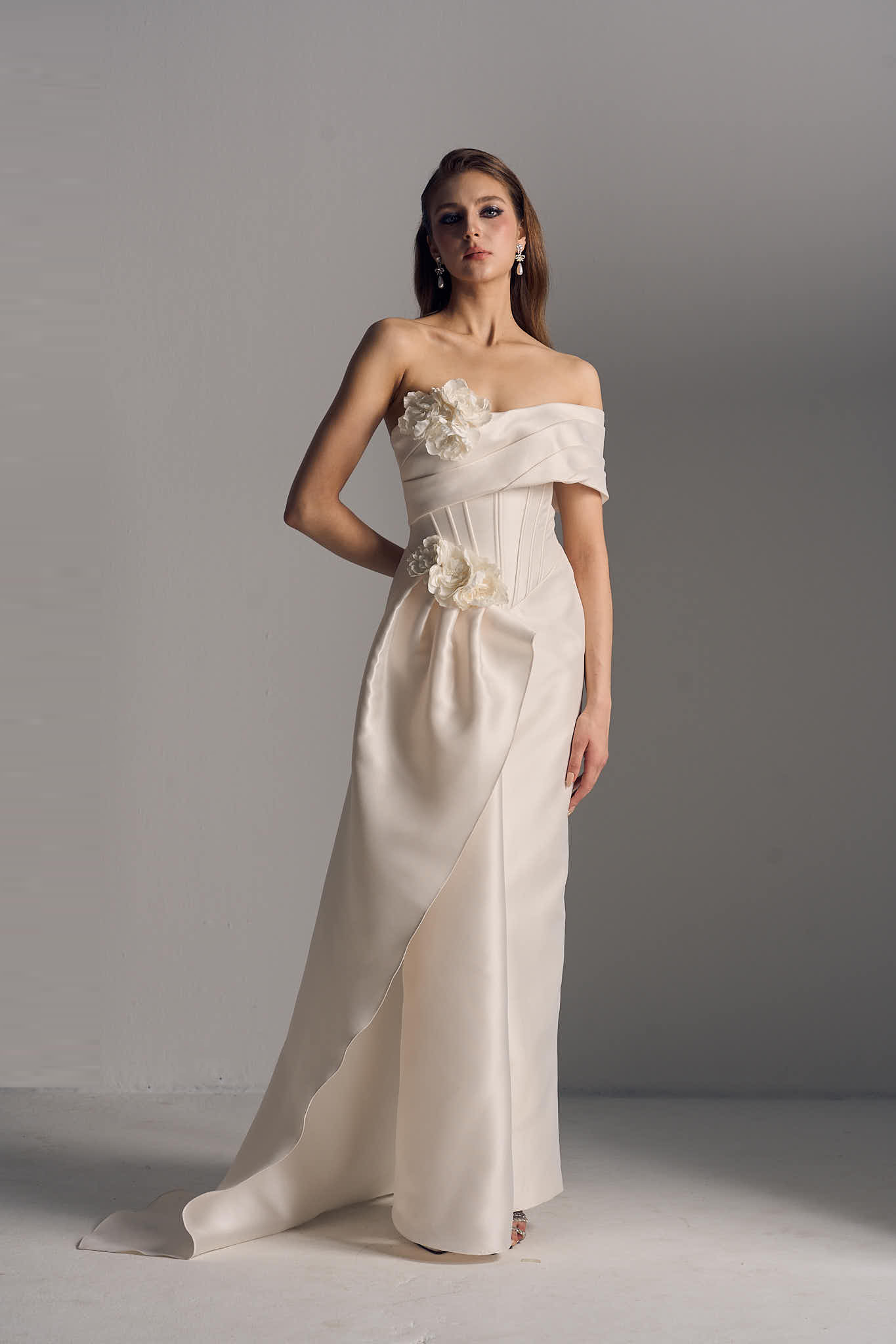 Molly Asymmetric One Shoulder Draped Maxi Dress 3