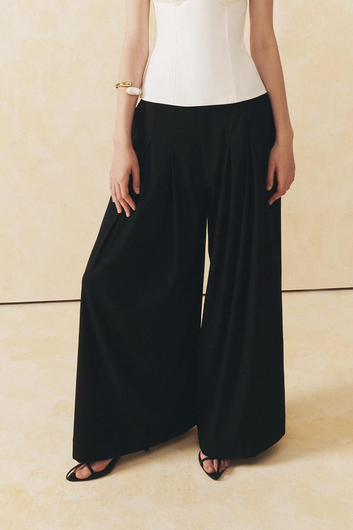 Faye Straight Wide Leg Kate Floor Length Pants - MEAN BLVD