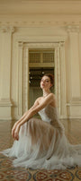 Faye Strapless Bow Tulle Ankle Length Dress - MEAN BLVD