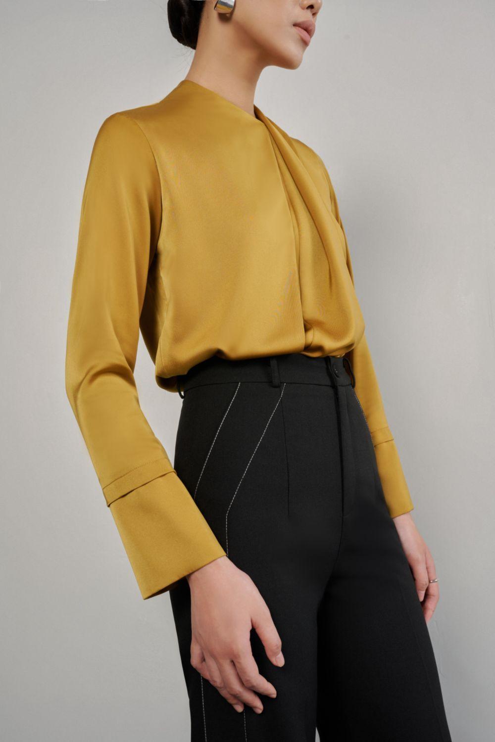 Finley Straight Cuff Sleeved Silk Shirt - MEAN BLVD