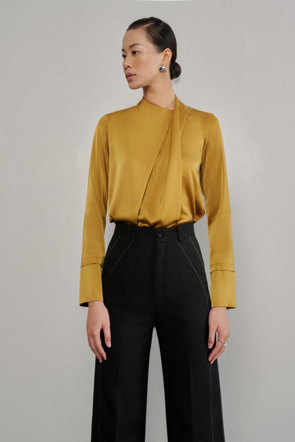 Finley Straight Cuff Sleeved Silk Shirt - MEAN BLVD