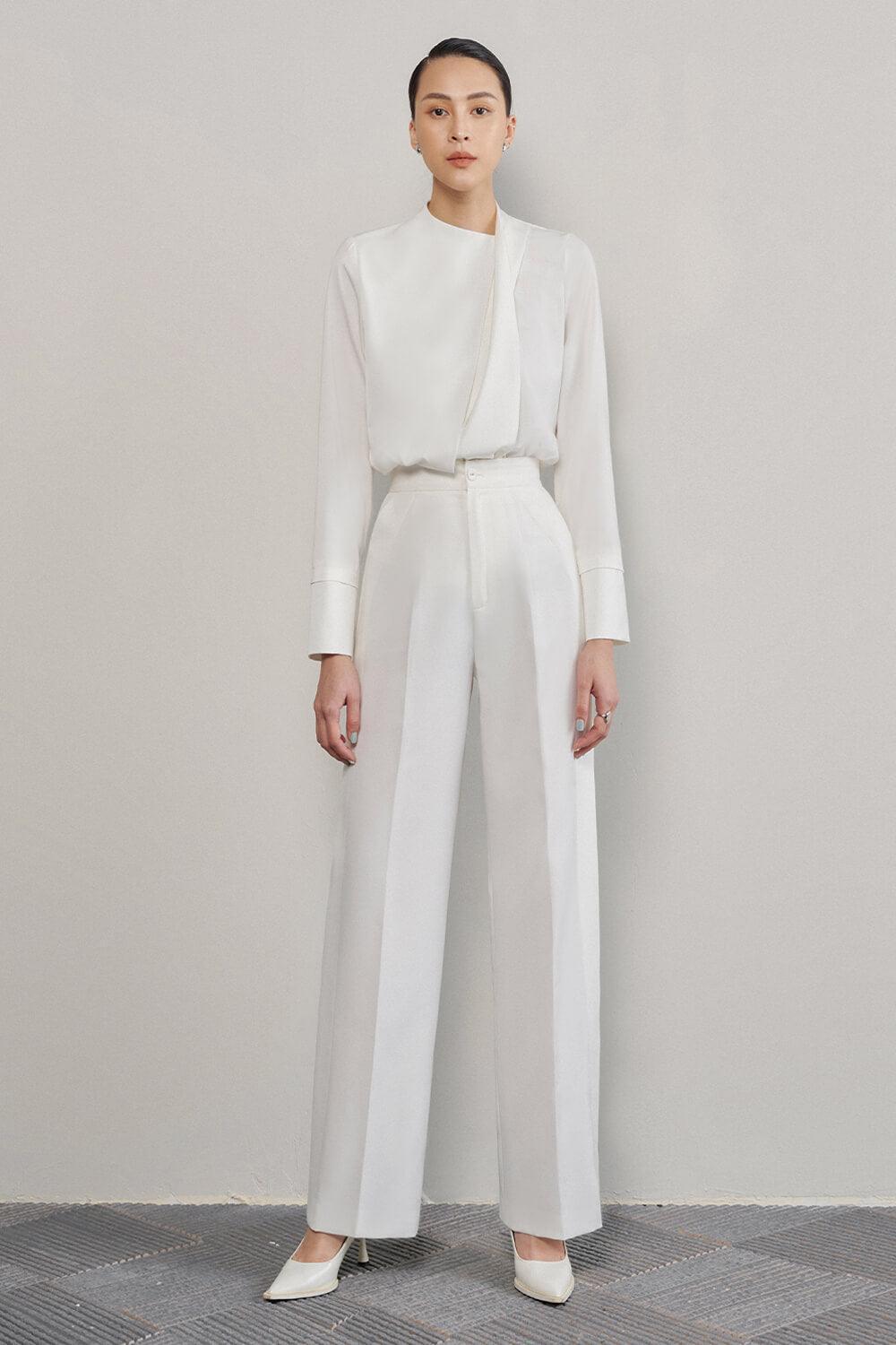 Finley Straight Cuff Sleeved Silk Shirt - MEAN BLVD