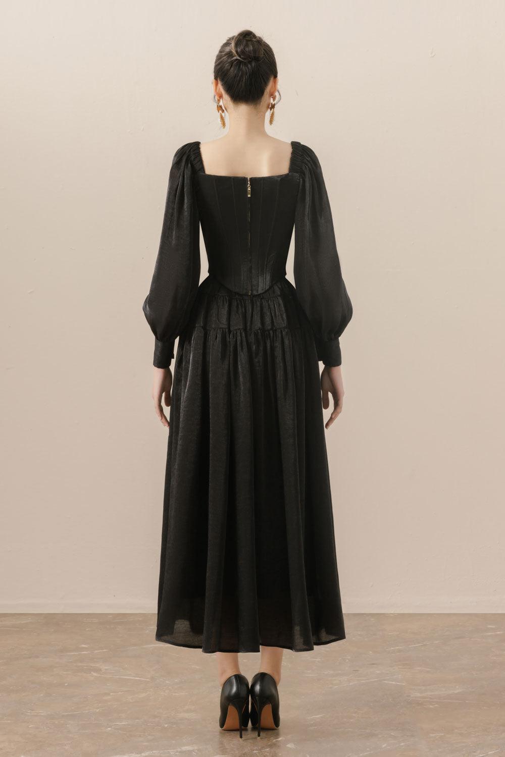 Fiorella Bodycon Curved Neck Organza Top - MEAN BLVD