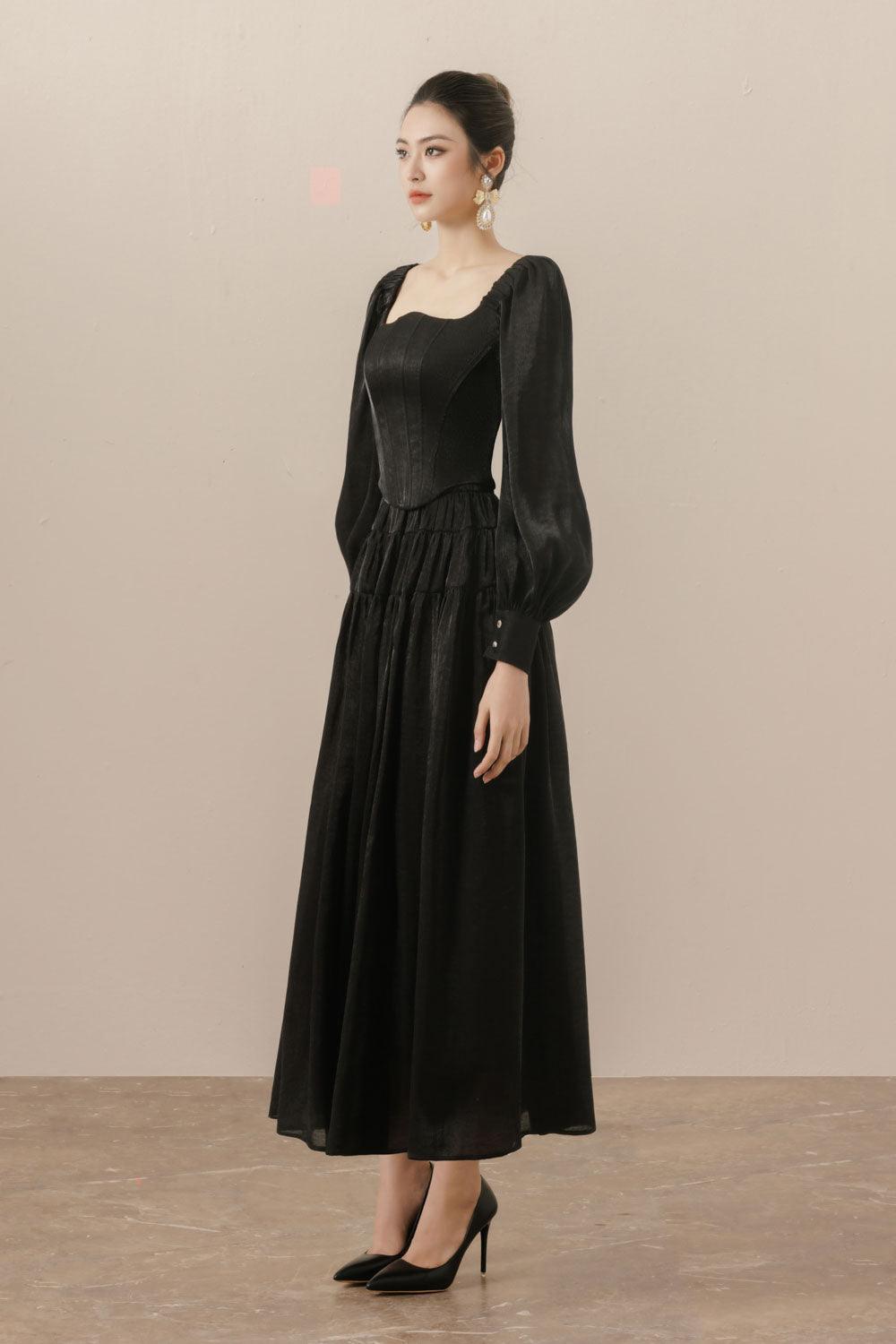 Fiorella Bodycon Curved Neck Organza Top - MEAN BLVD